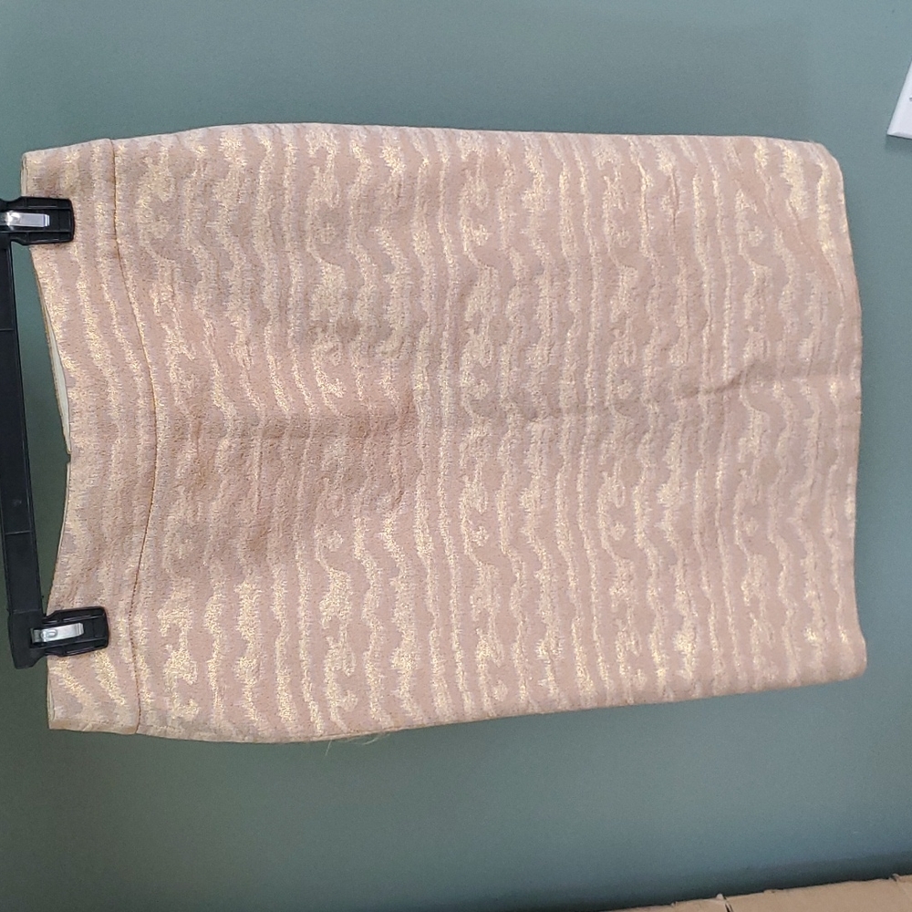 J.Crew Collection rose gold pencil skirt